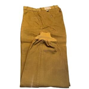 NWT Deadstock BullsEye Bill Men's Olive Waxed Waterproof  Hunting Pants Size 32